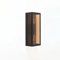 Фасадный светильник General GWL-2E27-IP65 Черный+Золотой Лофт